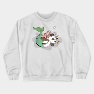 Unicorn Fairy Mer-Panda (Color) Crewneck Sweatshirt